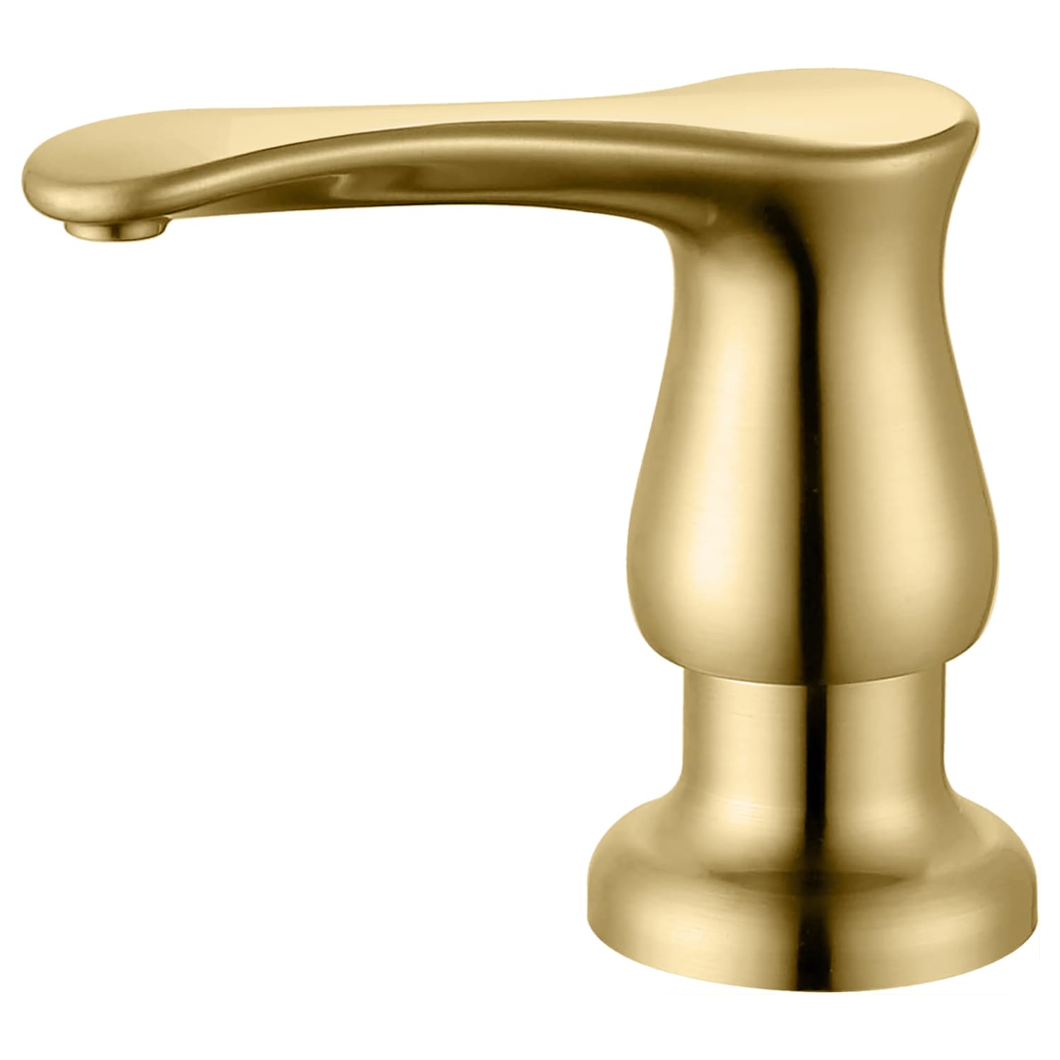 Photo 1 of GAGALIFE Kitchen Sink Soap Dispenser Gold, Built in Soap Dispenser with 13 OZ Bottle, Refill from The Top, Liquid Dispenser for Kitchen Sink