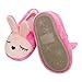 Beeliss Toddler Girls Slippers Cartoon Plush Warm Shoes (5-6 M US Toddler, Pink)