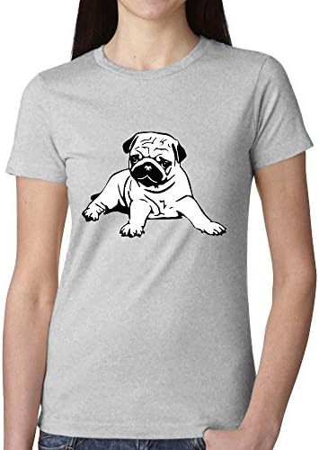 Icefish Workout Cute Pug Woman's T Shirt Grey