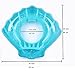 NAKORNO Inflatable Swim Rings, Shell Shape Swim Tube, Funny Pool Floats or Summer Outdoor Beach Toy for Adults Kids, Giant Pool Party Ring Vacation Swimming Circle 45 x 35 x 12inches (Blue)