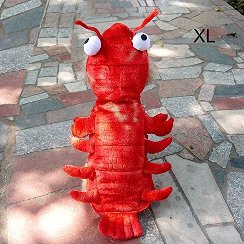 Yagaga Lobster Dog Costume, Winter Dog Clothes Halloween Lobster Costume Cat Christmas Suit Dogs Pet Overalls Funny Clothing for French Bulldog (XL)