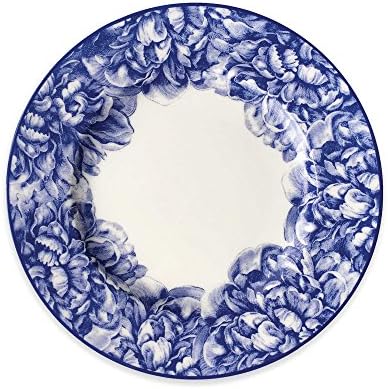 Caskata Peony Salad Plate in Blue