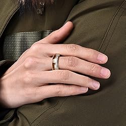 King Will METEOR 8mm Gold Tungsten Ring for Men