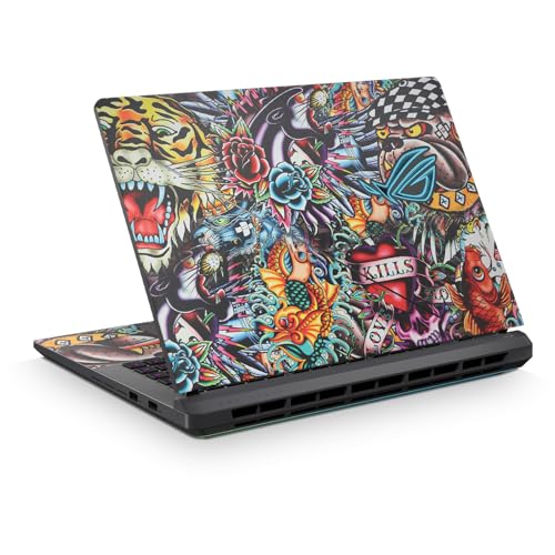 Laptop Skin Compatible with Asus ROG Strix G16 (2025) - Old School Tattoo - Pre…