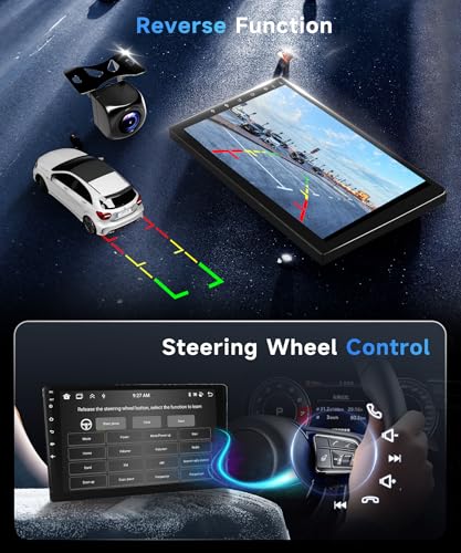 6G+128G 8 Cores Android Car Radio for Suzuki Swift 2003-2010 10.1 Inch Car Radio with Carplay Wireless Android Auto Mirror Link Bluetooth FM/RDS/EQ/DSP WiFi GPS Steering Wheel Controls Backup Camera