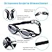 Letsfit Swim Goggles, No Leaking Anti-Fog Indoor Outdoor Swimming Goggles with UV Protection Mirrored Clear Lenses for Women Men Youth Kids
