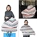 Premium Soft - Baby Car Seat Canopy, Nursing Cover, Breastfeeding Cover, Shopping Cart Cover, Stroller Sunshade, High Chair Cover, Car Seat Covers for Girls and Boys, Baby Seat Cover - Aztec