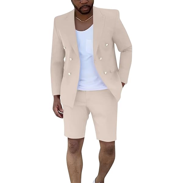 Suits for Men 2 Piece Short Suit Slim Fit Tuxedo Wedding Suit Set