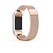 For Fitbit Charge 2 Bands, TreasureMax Stainless Steel Metal Replacement Accessory Bracelet Band for Fitbit Charge 2