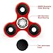 LYNEC Tri Fidget Hand Spinner, Ultra Fast Bearings, Finger Toy, Great Gift for ADD, ADHD, Anxiety and Autism Adult Children, Red