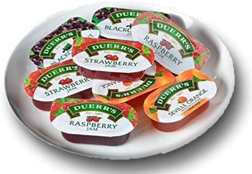 DUERRS Assorted JAM and Marmalade PORTIONS - 192 PORTIONS