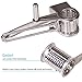 zswell Cheese Grater Rotary multi-function super sharp grater Grater thickened stainless steel cheese shredder used in cheese, vegetables, chocolate and nuts