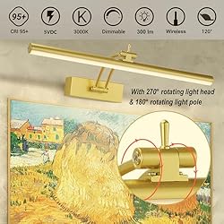 Yuichoy 2 Pack Picture Light Battery Operated for