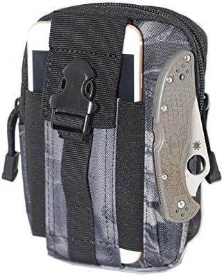 CenBuy Universal Multipurpose Tactical Cover EDC Security Pack outdoor Carry Case Pouch Belt Waist Bag Gadget Money Pocket for iPhone 7 Plus Samsung Galaxy S7 Note5 LG G5 iPhone 7 (Black Boa)