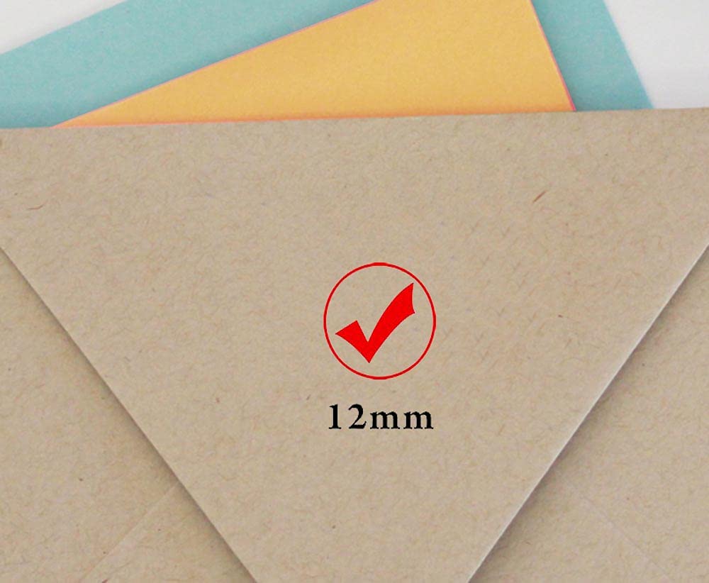 Good Self Inking Mini Rubber Stamp Colop Round Decorative Teachers Stamps 12mm