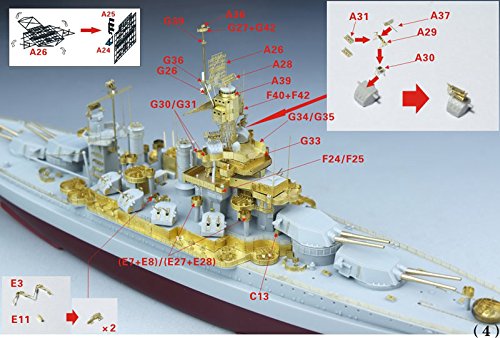 1/700 米海軍戦艦 BB-46 メリーランド 1945 スーパーアップグレードセット