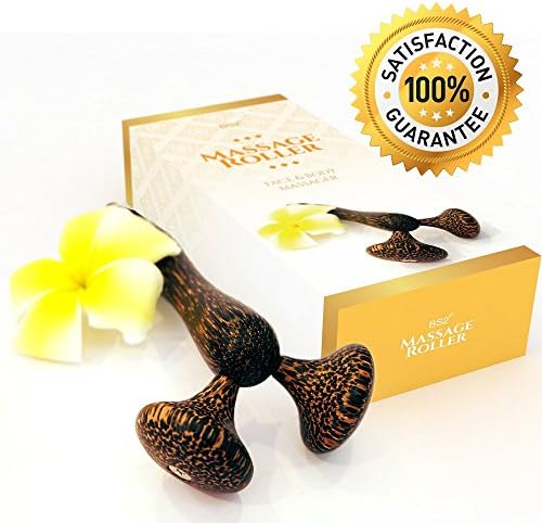 BS2 Reflexology Massage Roller Stick Face Massage Body Massage Arms Massage Legs Massage Tools Handmade Wooden Massager Muscle Self Massaging Wood