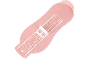 Baost 1Pc Professional Baby Foot Measuring Gauge Kids Shoe Sizer Infant Toddler Foot Measure Tool Shoes Size Measuring Ruler for 0-8 Years Old Use Pink