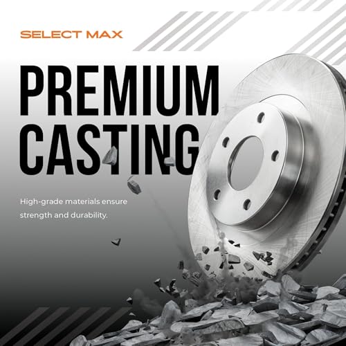 MAX Advanced Brakes - Brake Kit For 2017-2023 Honda CR-V (Gas Engine)| Carbon Ceramic Brake and Rotor Kit Front and Rear| Daily Driving OE Replacement Brake Rotors