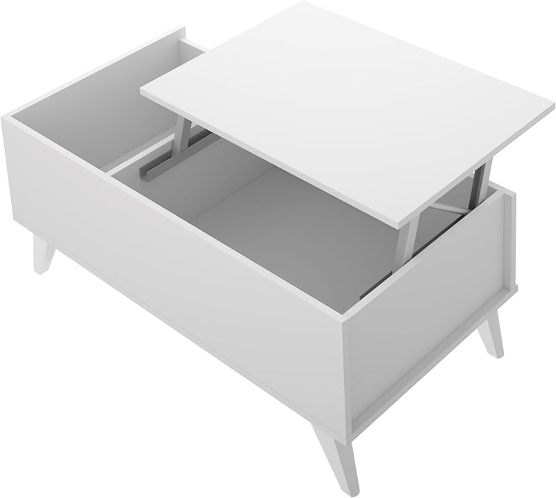 Mesa de centro Ness - Ness LIFT TOP - Branca - 41 x 99 x 60 CM