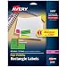 Avery Neon Laser Labels, Rectangle, Assorted Fluorescent Colors, 1 x 2-5/8, 450/Pack (5979), Neon Green;Neon Magenta;Neon Yellow