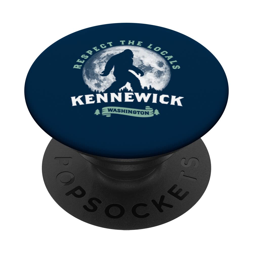 Kennewick, WA Respect the Locals Sasquatch Full Moon Bigfoot PopSockets Swappable PopGrip