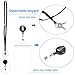 Lanyard with ID Badge Holder and Retractable Badge Reel 5 Pack for Key, ID Card, Name Tag, Credit Card, Business Card, Access Card Holder by NATUREBELLE