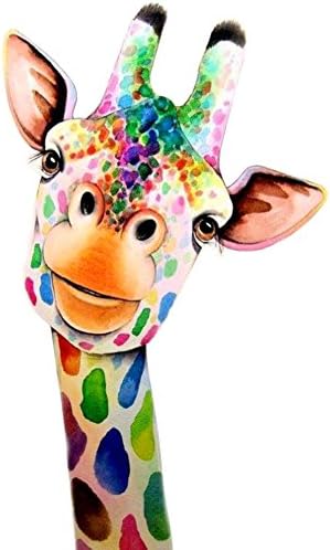 CCMART DIY 5D Diamond Painting by Number Kit, Crystal Rhinestone Giraffe Full Drill Embroidery Cross Stitch Arts Craft Canvas for Home Wall Decoration, 46 x 36 cm