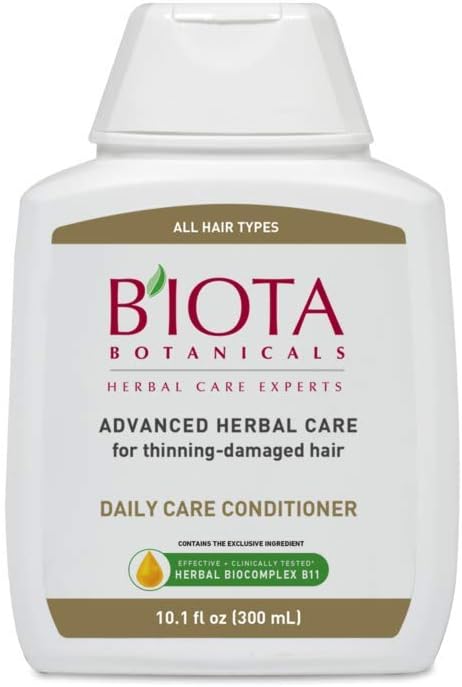 PACK OF 3 Biota Botanicals Advanced Herbal Care Conditioner for Thinning - Damaged Hair