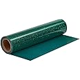 FANSGUAR Dark Green Glitter HTV Roll -12" x10ft Iron on Heat Transfer Vinyl for DIY Shirts Gifts（Peacock Green）