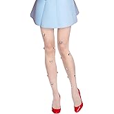 Benefeet Sox Womens Sheer Tights Sexy High Waist Pantyhose Patterned Transparent Nylon Silk Thin Stockings