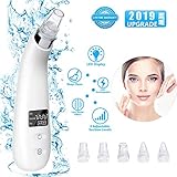 Blackhead Remover Vacuum Blackhead Remover Suction Rechargeable Blackhead Vacuum with LED Display Rechargeable Skin Vacuum for Blackhead Acne Grease Wrinkles Pore Vacuum Deep Cleaner for Facial Skin