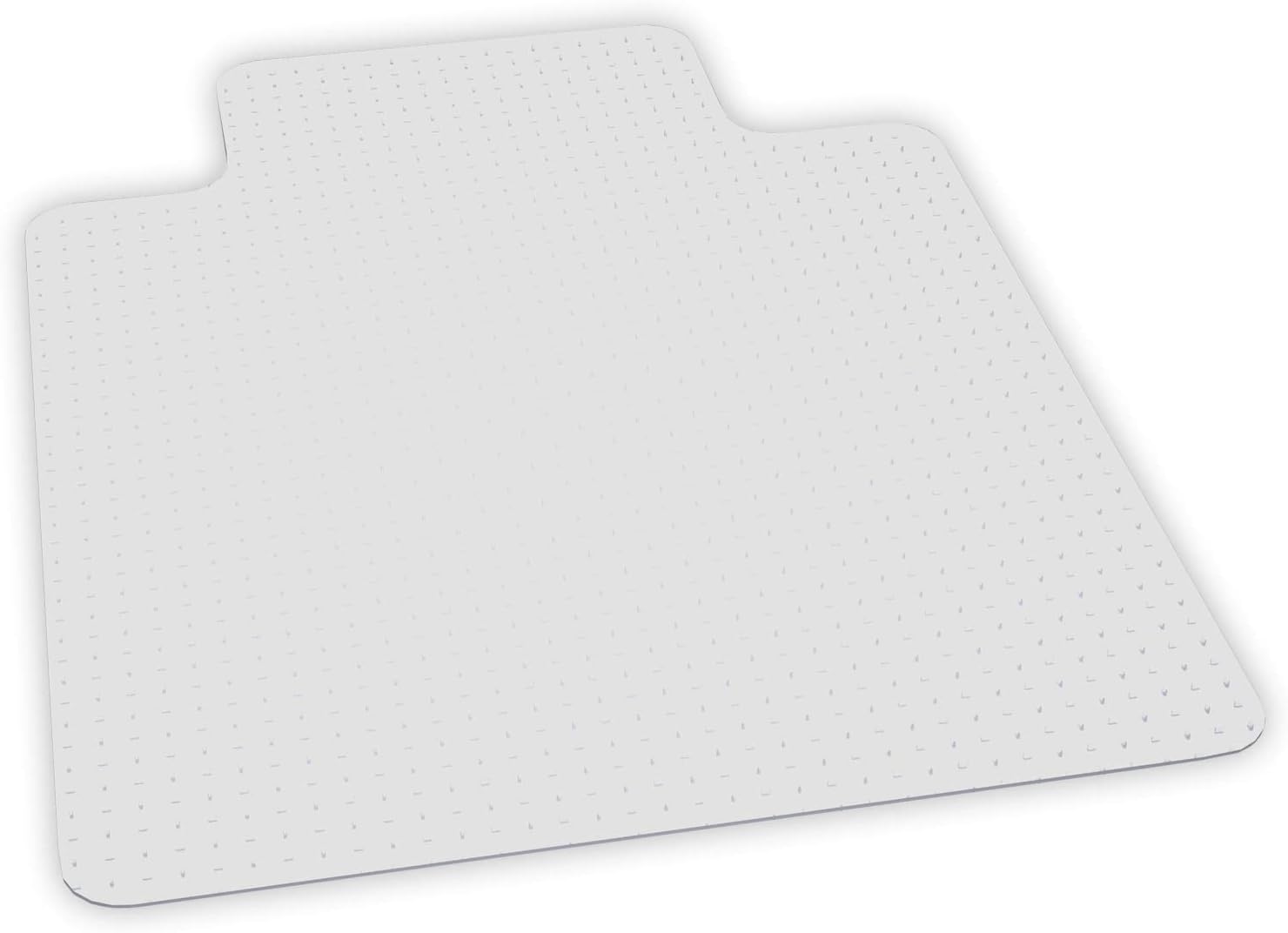 ES Robbins EverLife Chair Mat with Lip for Medium Pile Carpet, 45"x53", Crystal Edge: Furniture & Decor
