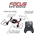 Focus Drone with Camera Live Video - 720p HD Drone Camera and Viewable Handheld Monitor Drone with FPV