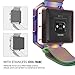 Fitbit Blaze Accessories Band, MoKo Metal Frame Housing + Milanese Loop Mesh Stainless Steel Bracelet Strap Band with Magnet Lock for Fitbit Blaze Smart Fitness Watch - COLORFUL
