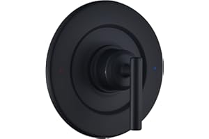 AHENBAL Replacement for Moen T2901BL Gibson Posi-Temp Valve Trim Kit, Shower Lever Handle, Matte Black