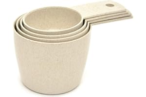 Starfrit Gourmet ECO - Set of 4 Measuring Cups - 1/4, 1/3, 1/2 and 1 Cup - Wheat Straw Fibers