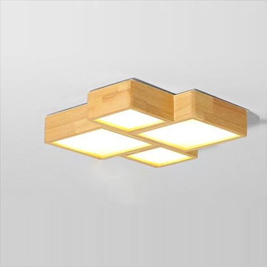 Creative Simple Wood Ceiling Modern Large Living Room Lamp Bedroom