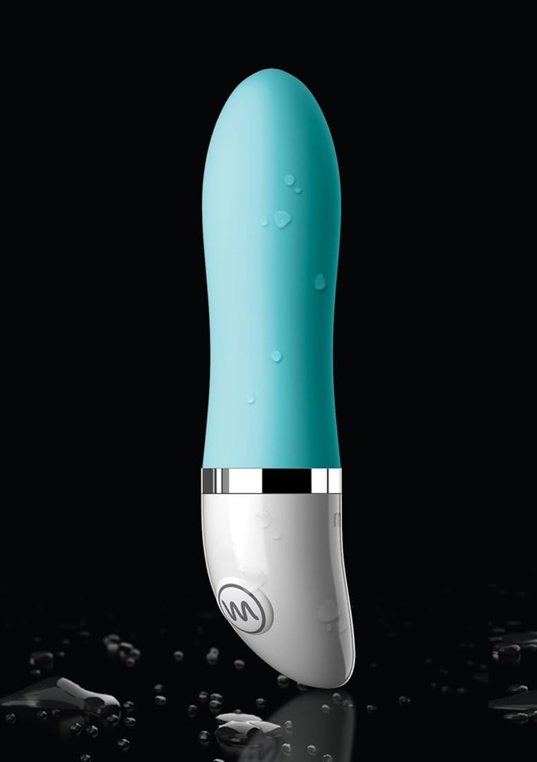 Pipedream 3.54-Inch Turquoise Crush Jelly Bean Vibrator - Image 4