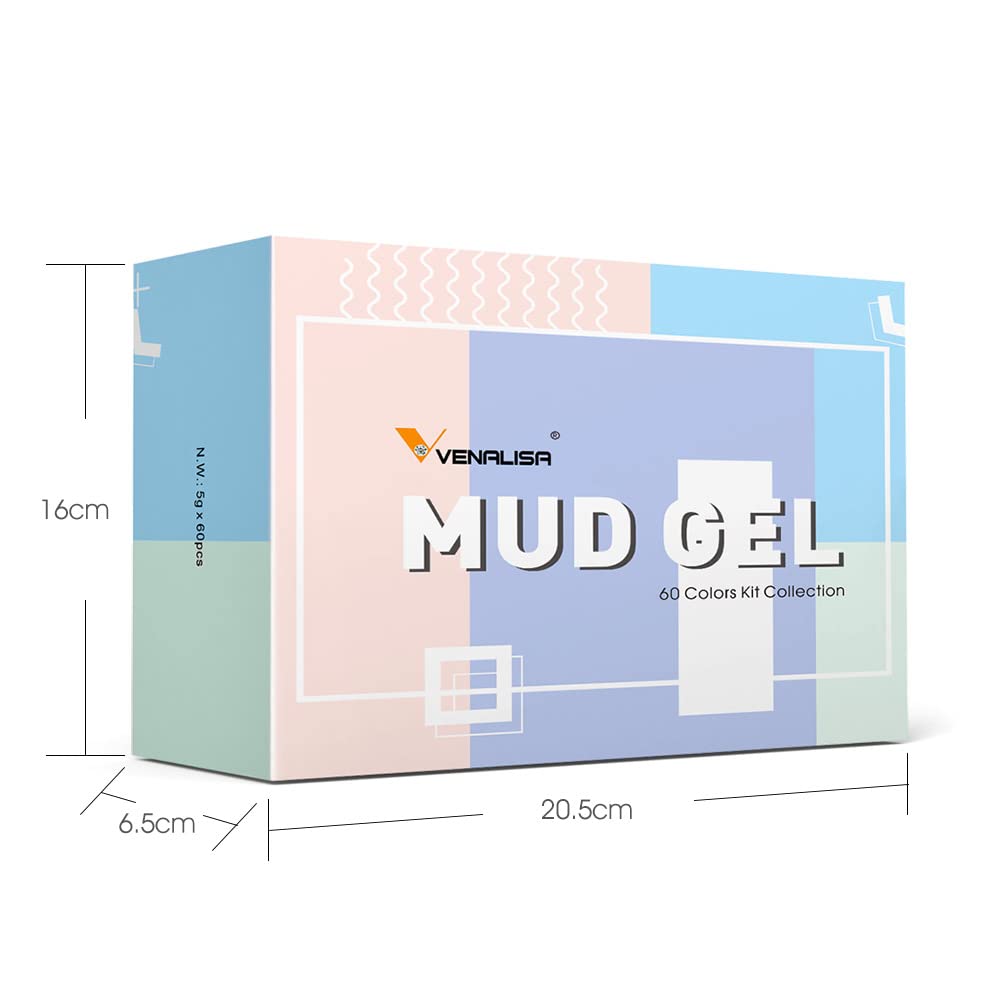 VENALISA 60 Colors Mud Gel Paint Nail Kit with Color Card Painting Drawing Nail Brush,Gel Nail Polish for Nails Art Whole Set Starter Manicure Nail Art Design Salon DIY at Home - Image 9