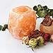 Himalayan Glow Tealight Candle Holder, Home Décor Natural Style Hand Carved Salt Lamp - 2 Pack