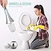 Uten Toilet Brush - Modern Ball Shape Holder Design | Anti-Splash and Stainless Steel Base