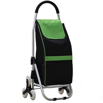 xinliche Einkaufswagen kleiner Zugwagen klappbarer Trolleywagen Aluminiumleinwand 3 Rad tragbarer kletternder Bauwagenwagenan