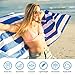 NewLyfe Microfiber Beach Towel for Travel - Quick Dry for Camping, Gym, Pool, Swimmers - Compact, Lightweight and Sand-Free with Easy Pack Carry Bag XL Blue