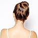 Yueton 2pcs Fashion Ladies Artificial Pearl Tassel Chain Barrettes Headband Hair Clips Clamp Headwear Edge Clips Bobby Pins