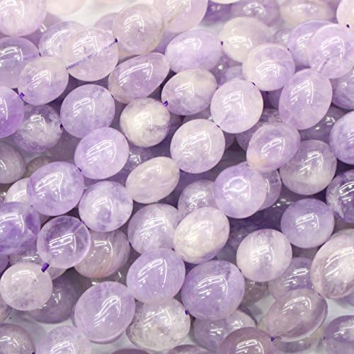 Natural Gemstone Beads Nuggets 8-10mm for Jewelry Making Loose Beads (Lavender Amethyst)