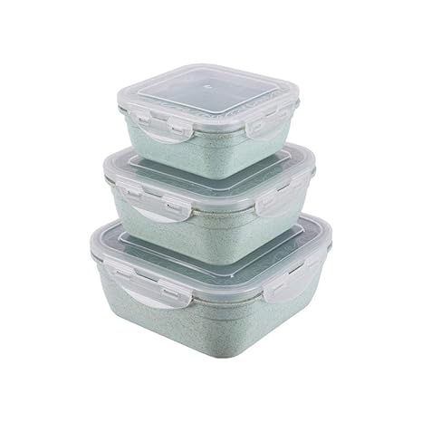 AMZOLNE Organizador Nevera Dispensador Cajita De Almuerzo De Tres ...