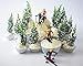 Cakegirls Skier Pine Tree Cupcake Topper Display Kit 6 Skier Toppers 12 Pine Trees Novelties 30 Foil Baking Cups