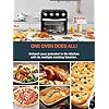 10-in-1-Air-Fryer-Oven-AICOOK-23L-Mini-Oven-Electric-with-Grill-and-Rotisserie-4-Knob-Easy-Control-for-Chicken-Pizza-and-Cookies-100-Recipes-Book-Included-Black 10-in-1 Air Fryer Oven, AICOOK 23L Mini Oven Electric with Grill and Rotisserie, 4 Knob Easy Control for Chicken, Pizza and Cookies, 100 Recipes Book Included, Black
