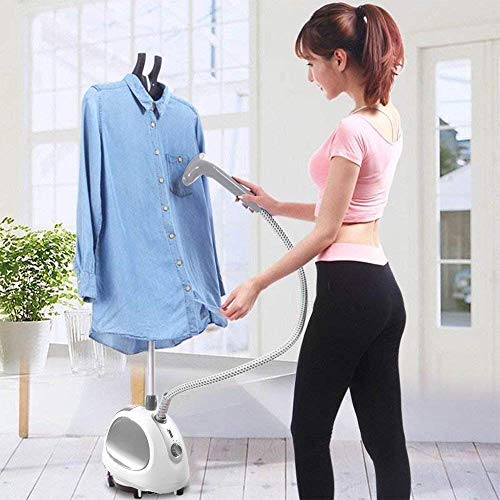 PowCube Garment Steamer,with Standing Hanger 1L Water Tank 2 Level Steam Adjustment (Grey) - Thumbnail 5